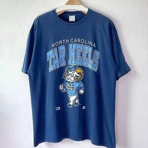 Unc Tar Heels College Basketball Retro Graphic Fan T Shirt